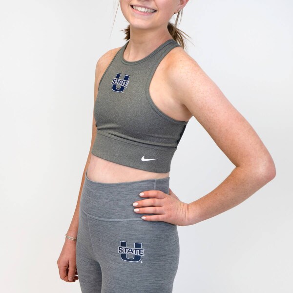 u-state nike sports bra charcoal